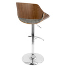 Adjustable Swivel Comfort Barstool Modern Design Set of Three by Unique Piece Furniture
