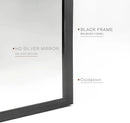 24x36 Inch Black Metal Framed Arched Bathroom Mirror by HouseOfZazla