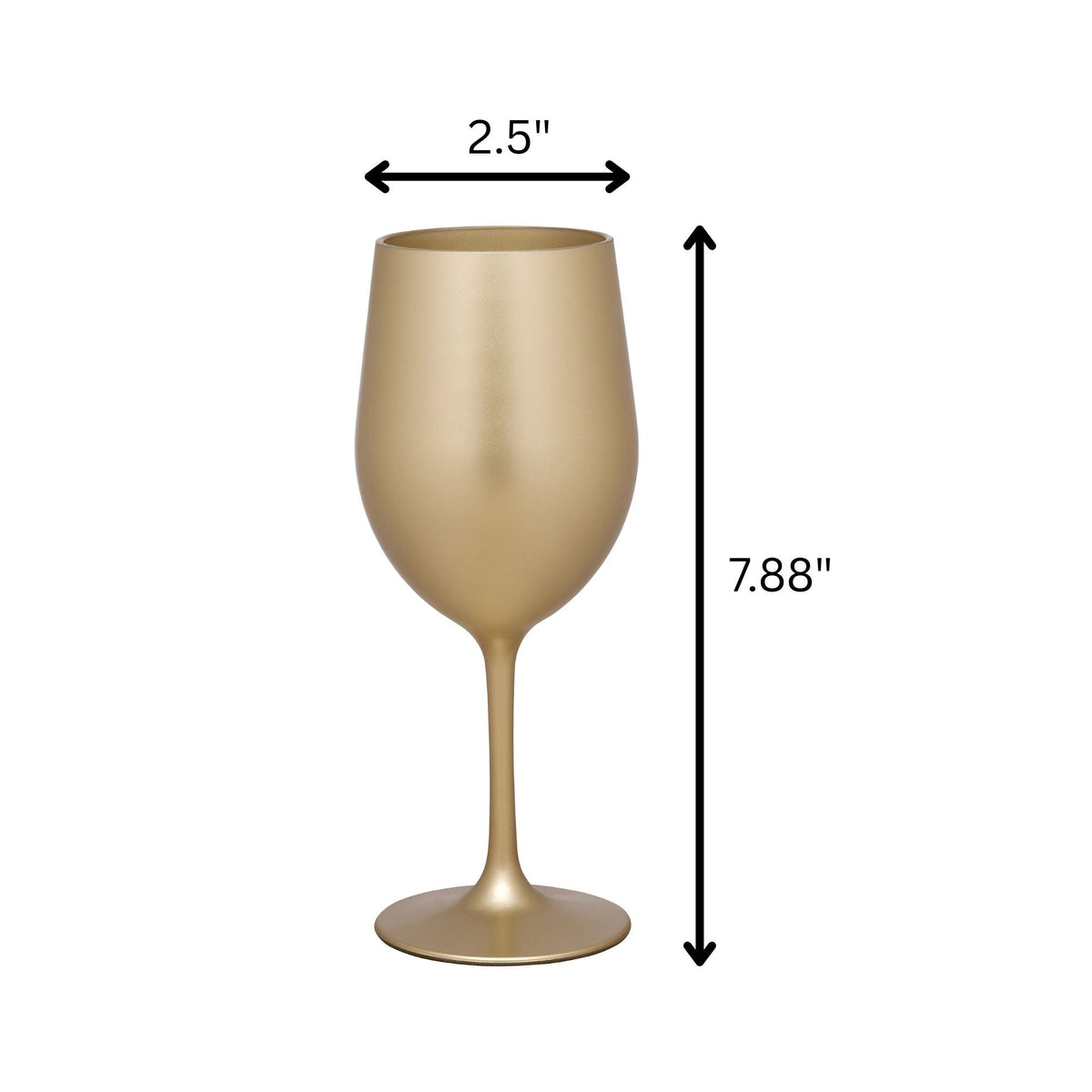 Leadingware Metallic Plastic Wine Glasses (Set of 4), photo 8 of 13