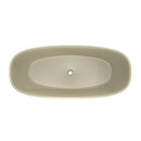 66.9 Inch Freestanding Solid Surface Soaking Bathtub