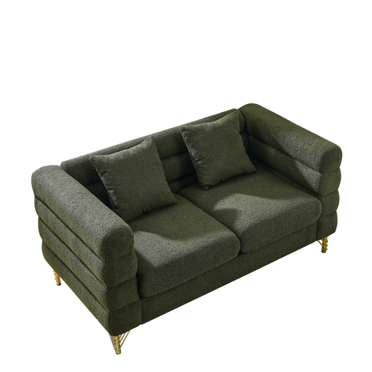 Oversized 2 Seater Sectional Sofa With Deep Seating And 2 Pillows, photo 7 of 23