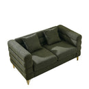 Oversized 2 Seater Sectional Sofa With Deep Seating And 2 Pillows by HouseOfZazla