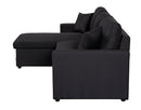 Paisley - Fabric Reversible Sleeper Sectional Sofa With Storage Chaise by HouseOfZazla