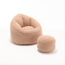 Bedding Bean Bag Sofa Chair High Pressure Foam With Footrest by Unique Piece Furniture
