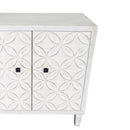 Accent Cabinet 4 Door Wooden Cabinet Sideboard Buffet Server Cabinet Storage Cabinet, For Living Room, Entryway, Hallway, Office, Kitchen And Dining Room - White Wash by HouseOfZazla