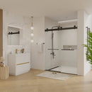 Double Sliding Frameless Soft-Close Shower Door
