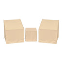 Patio Furniture Covers Waterproof Outdoor Conversation Covers for 3 Pieces Bistro Set-Beige by LJGDeals