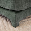 Stylish Sofa With Ottoman And Lumbar Pillows, Ergonomic Design
