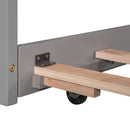 L Shaped Platform Bed With Trundle And Drawers Linked With Built In Desk by HouseOfZazla