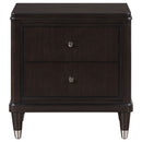 Niguel - 2 Drawer Nightstand With Felt Lined Top Drawer - Brown