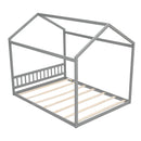 Wooden House Bed With Headboard