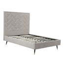 Crosby - Bed With Upholstered Headboard And Slats by HouseOfZazla