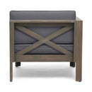 ALCOVE LSHAPE SOFA SET, DARK GREY