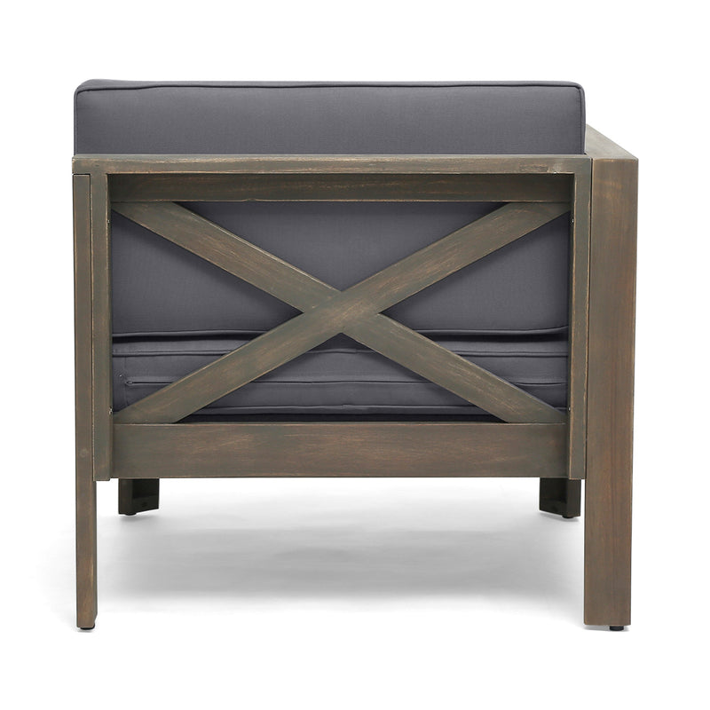 ALCOVE LSHAPE SOFA SET, DARK GREY