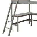 Loft Bed With Shelves With Desk by HouseOfZazla