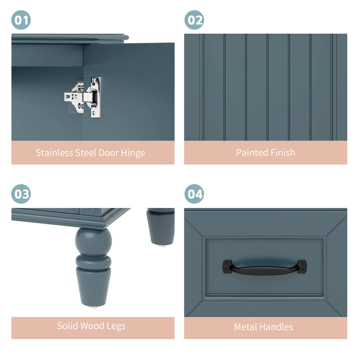 Bathroom Vanity With Sink, Freestanding Cabinet & Drawers, photo 26 of 40