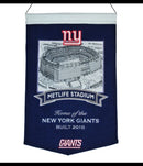 New York Giants Met Life Stadium Wool Banner by Dynasty Sports & Framing