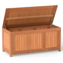 58 Gallon 3-in-1 Patio Wood Deck Box with Flip Top for Cushions by LJGDeals