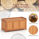 58 Gallon 3-in-1 Patio Wood Deck Box with Flip Top for Cushions by LJGDeals