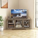 58 Inch TV Stand with 6 Open Storage Shelves for TVs up to 65 Inches