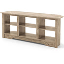 58 Inch TV Stand with 6 Open Storage Shelves for TVs up to 65 Inches