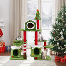 58 Inch Tall Cat Tree Tower Multi-level Pet Climbing and Jumping Tower Furniture with Condos by LJGDeals