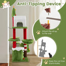 58 Inch Tall Cat Tree Tower Multi-level Pet Climbing and Jumping Tower Furniture with Condos by LJGDeals