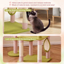 58 Inch Tall Multi-Level Cat Tree Aesthetic Floral Kitten Tower-Pink by LJGDeals