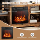 58 Inches TV Stand for Flat Screen TVs Up to 65 Inches with 18 Inches Electric Fireplace Heater by LJGDeals