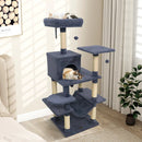 58" Multi-Level Cat Tree Soft Plush Cat Tower with Padded Top Perch by LJGDeals