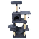 58" Multi-Level Cat Tree Soft Plush Cat Tower with Padded Top Perch by LJGDeals