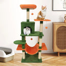 58" Multi-Level Cat Tree Soft Plush Cat Tower with Padded Top Perch by LJGDeals
