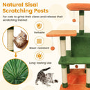 58" Multi-Level Cat Tree Soft Plush Cat Tower with Padded Top Perch by LJGDeals