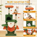 58" Multi-Level Cat Tree Soft Plush Cat Tower with Padded Top Perch by LJGDeals