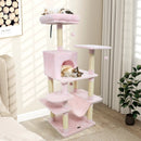 58" Multi-Level Cat Tree Soft Plush Cat Tower with Padded Top Perch by LJGDeals