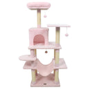 58" Multi-Level Cat Tree Soft Plush Cat Tower with Padded Top Perch by LJGDeals