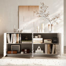 Buffet Cabinet with Storage - Modern 4-Door Sideboard