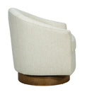 Upholstered Swivel Chair - Cream by HouseOfZazla