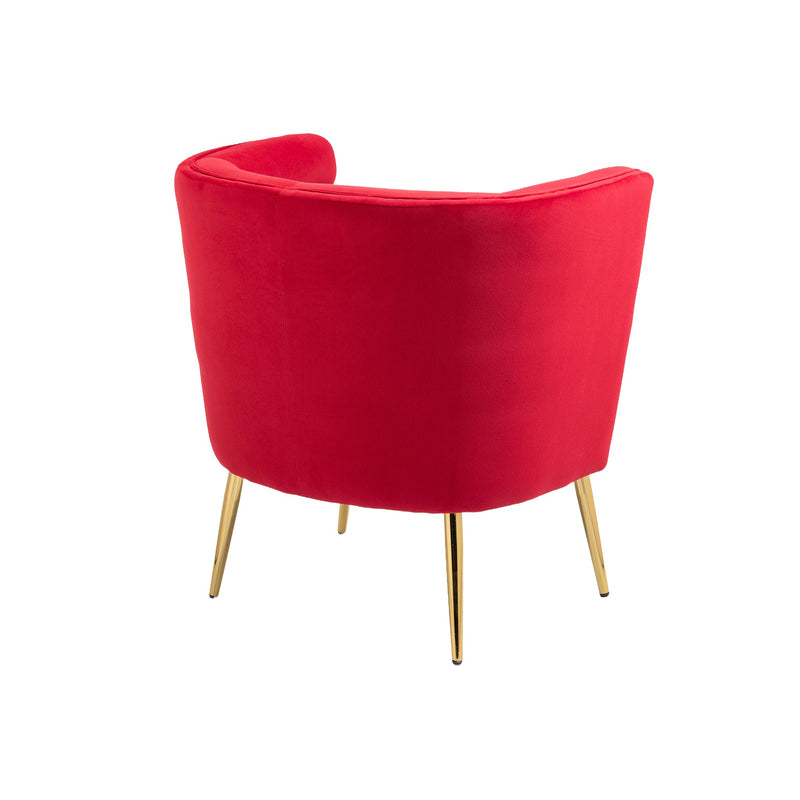 Accent Chair, leisure single chair with Golden feet