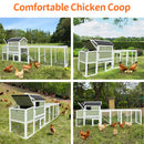 Wooden Chicken Coop, Large Outdoor Hen House with Run and Nesting Box by HouseOfZazla