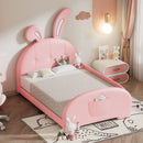Upholstered Rabbit-Shape Princess Bed With Headboard And Footboard by Unique Piece Furniture