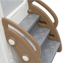 5 in 1 T oddler Slide and Swing Set, Kids Playground Climber Slide Playset with Drawing Whiteboard, Freestanding Combination for Babies