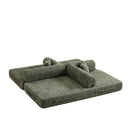 Convertible Sleeper Sofa Bed With Cylindrical Pillow by HouseOfZazla