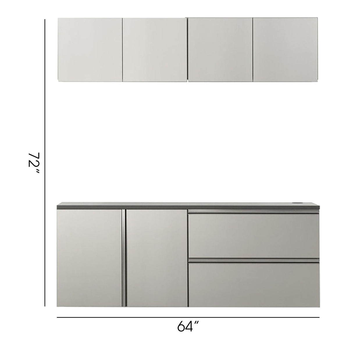 Nova Series - Garage Cabinet Set C - Metallic Gray, photo 5 of 11