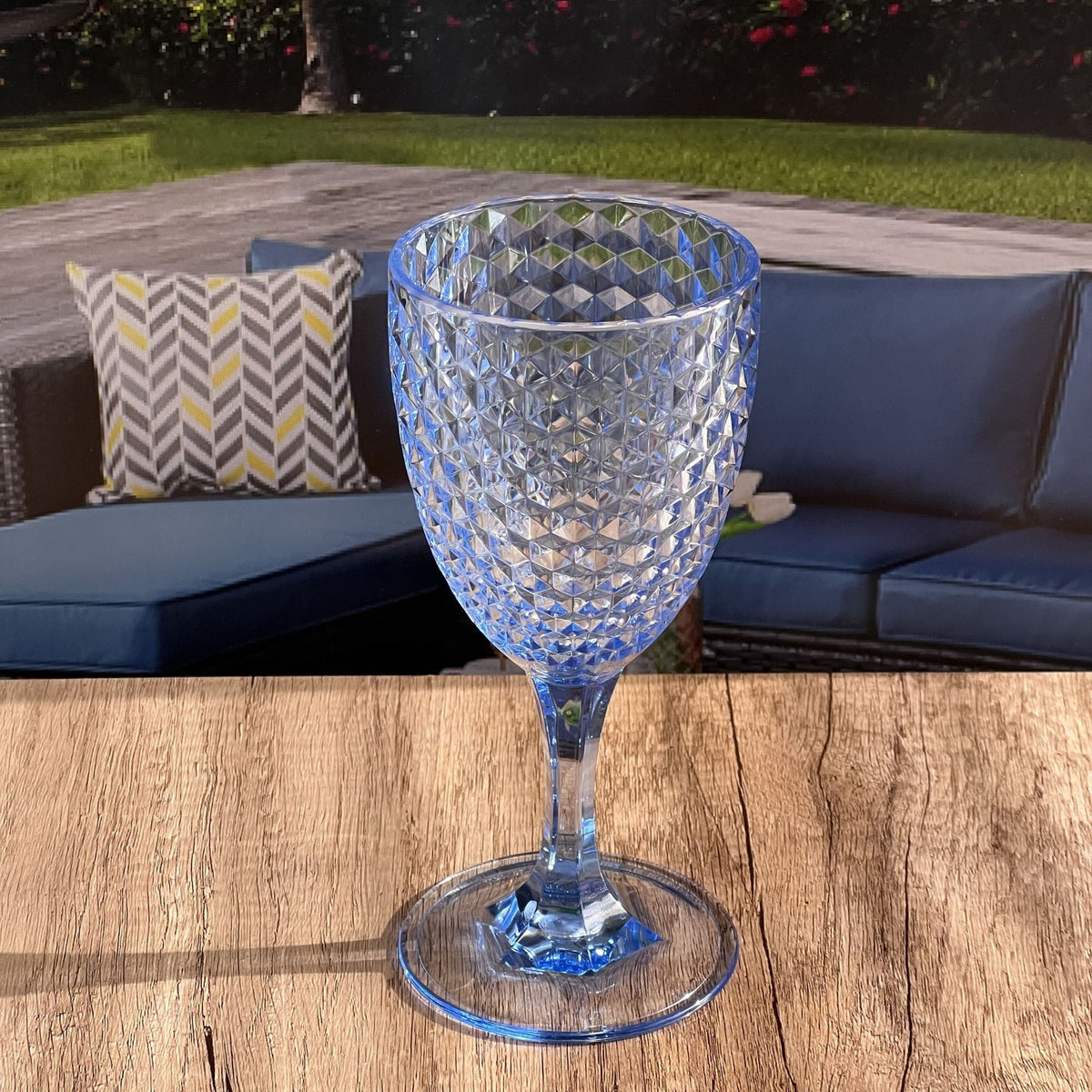Diamond Cut Plastic Wine Glasses (Set of 4), photo 8 of 18