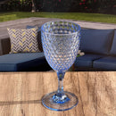 Diamond Cut Plastic Wine Glasses (Set of 4) by HouseOfZazla