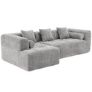 Sectional Free Combined Sofa With 2 Side Pockets by HouseOfZazla