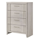 4 Drawer Tall Storage Chest Furniture - White by HouseOfZazla