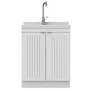 Murphy - Laundry Cabinet & Faucet And Stainless Steel Sink by Unique Piece Furniture