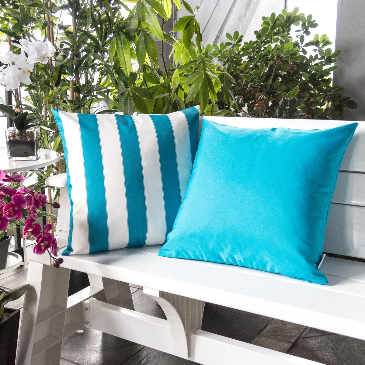 Horizon Stripe Pillow - Outdoor & Indoor Set of 2, photo 7 of 8
